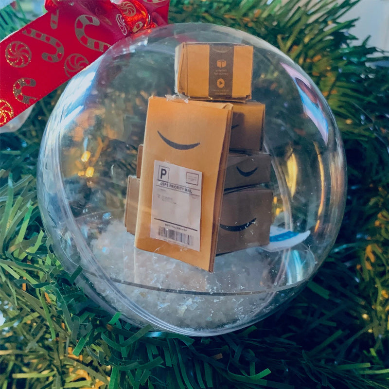 Kerstboom decoratie transparante bal