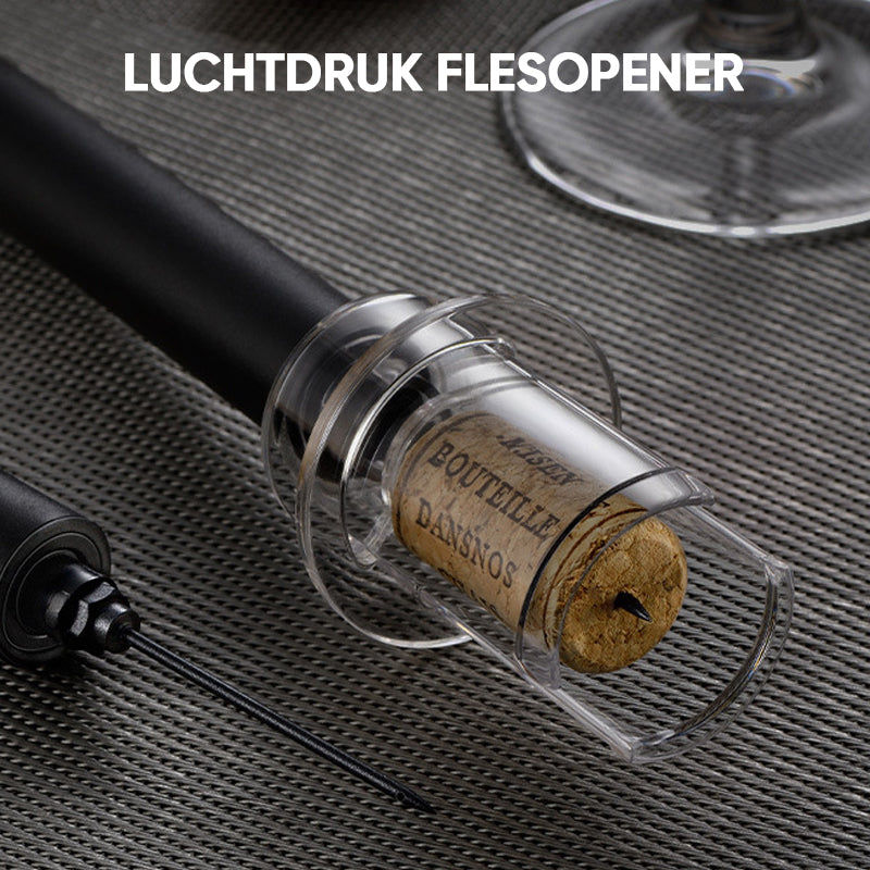 Handmatige flesopener met luchtdruk