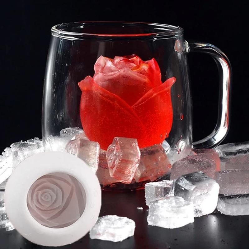 3D siliconen roosvorm ijsblokjesvorm