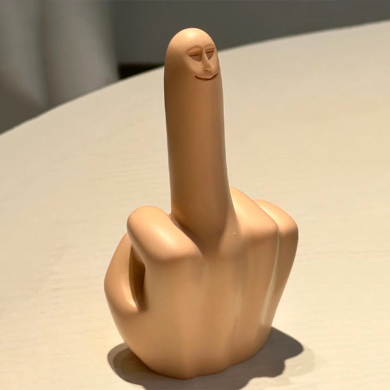 Kleine blauwe middelvingerornament