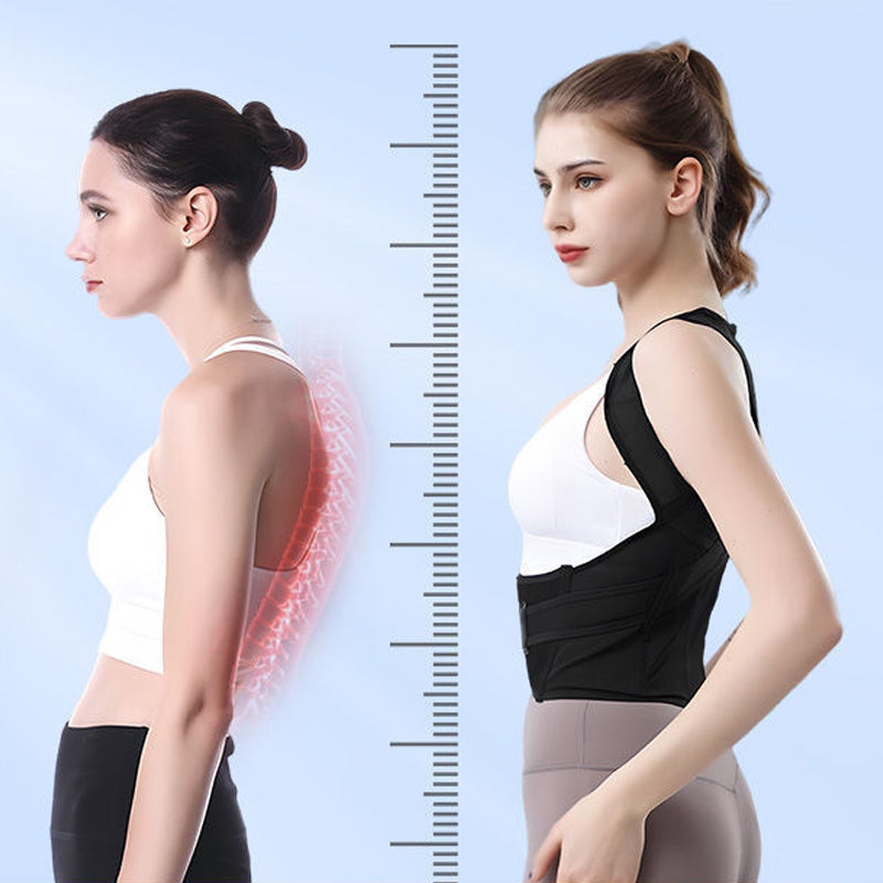 Anti gebochelde rekbare rugband