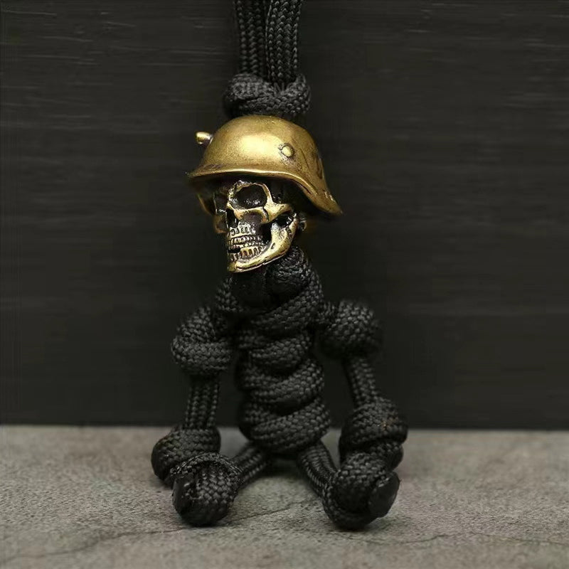 Skelet Soldaat Paracord Sleutelhanger
