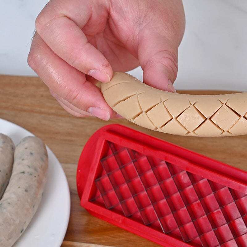 Perfecte Criss-Cross Slots Hotdogs Slicer
