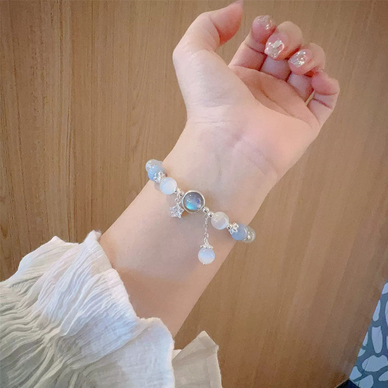 Imitatie Cat Eye Crystal vlinderarmband