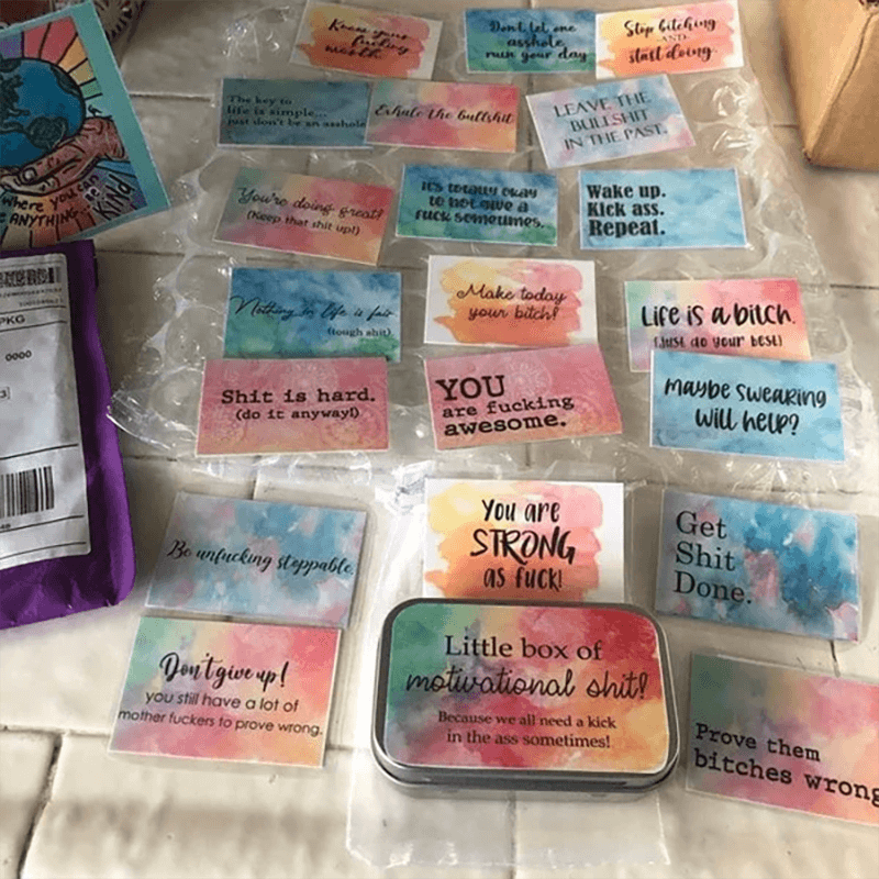 Grappige Motivatiekaart Cadeau (set van 20 stuks)