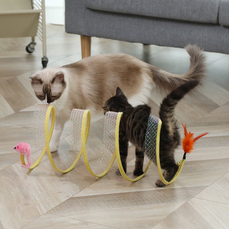 Gevouwen katten tunnel