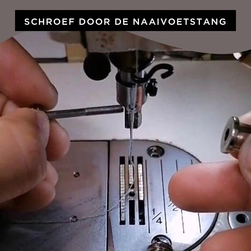 Universele naaivoet schroef