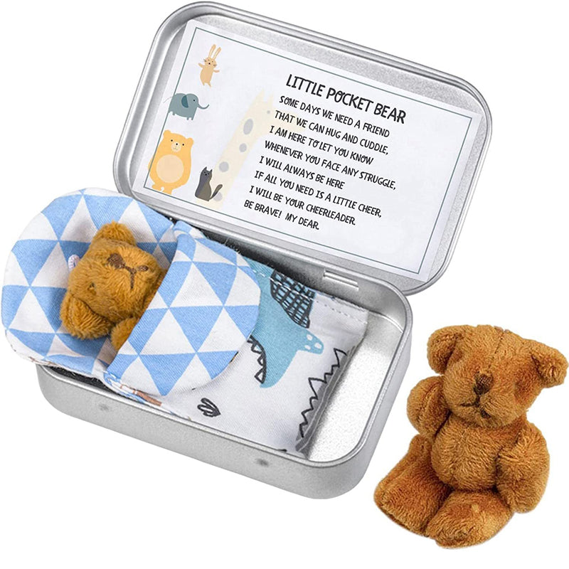 Teddybeer in een blikken doos