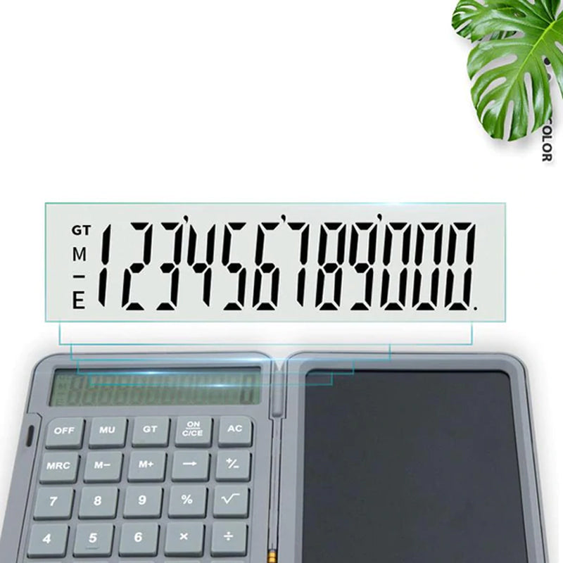 Opvouwbare handschriftcalculator