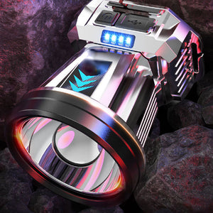 LED-verblindende zaklamp op het hoofd