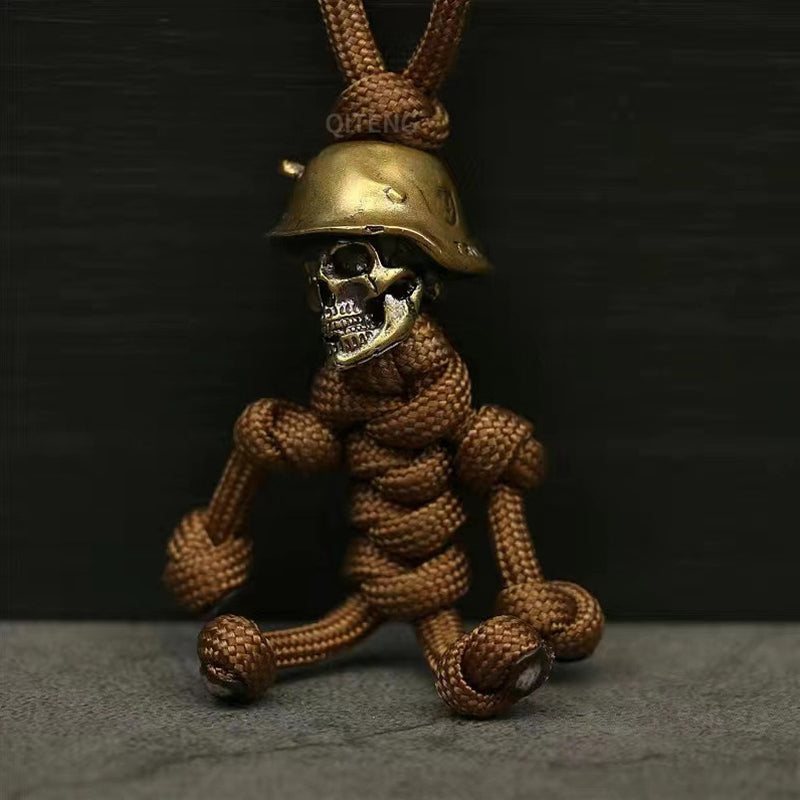 Skelet Soldaat Paracord Sleutelhanger