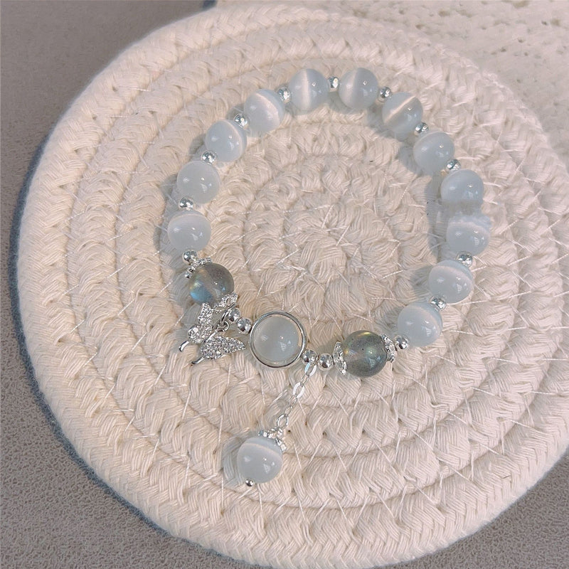 Imitatie Cat Eye Crystal vlinderarmband