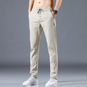 Vrijetijdsbroek van ijszijde voor heren