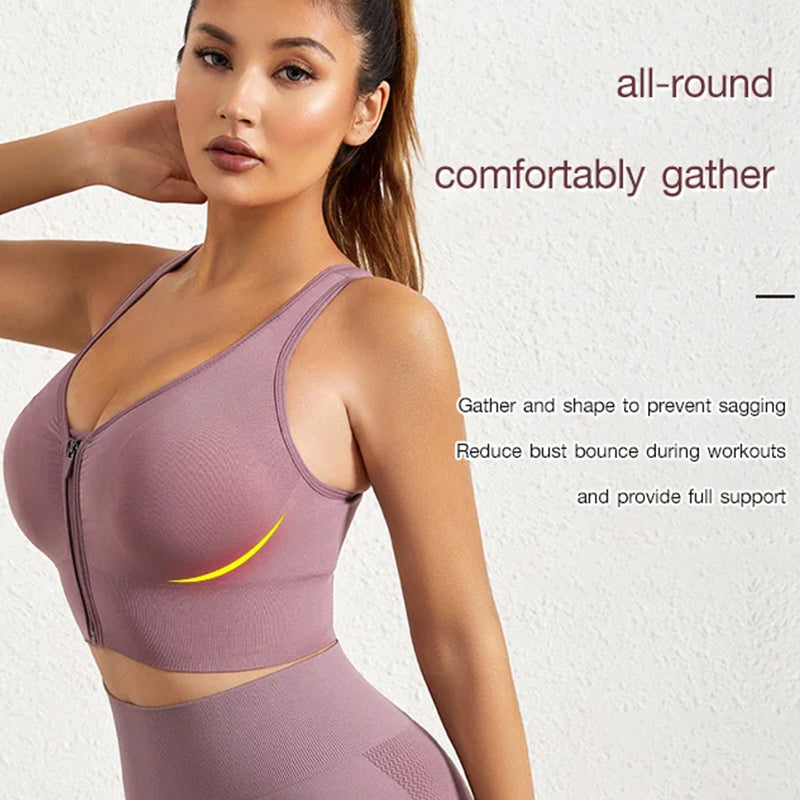 Sport beha vest met rits