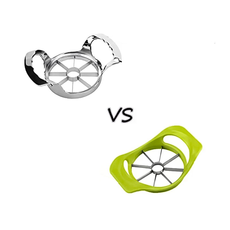 Appelboor en snijmachine