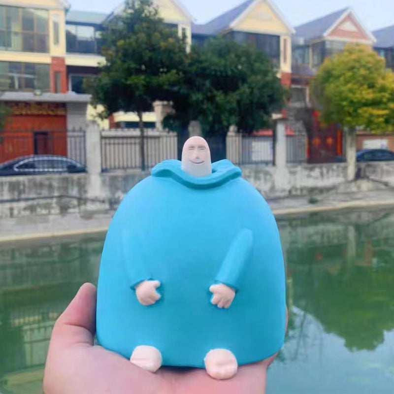 Kleine blauwe middelvingerornament