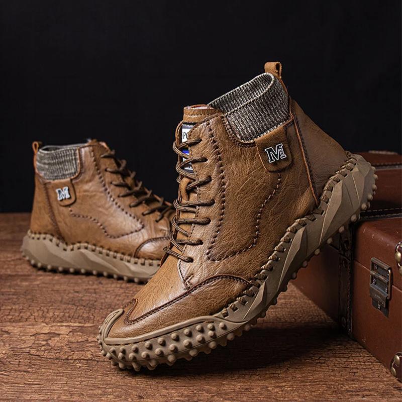 Mannen Retro niet Slip casual enkellaarsjes