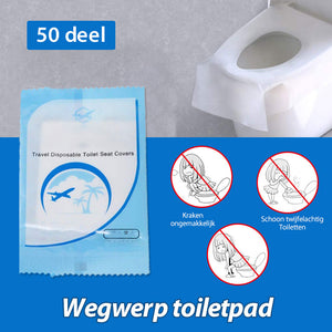 Wegwerp toiletpad (50 stuks)