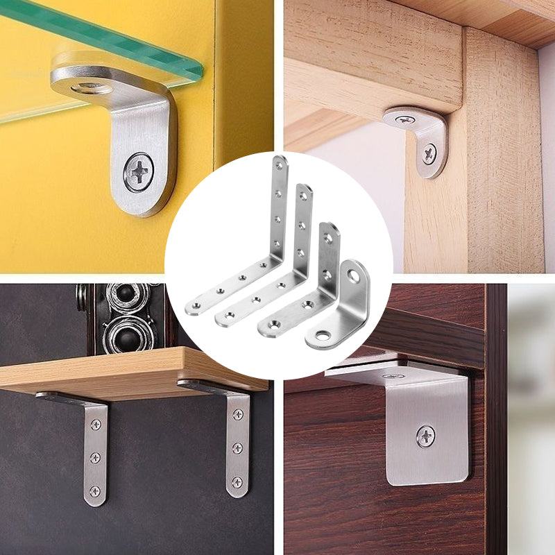 4-pack roestvrijstalen hoekbeugels