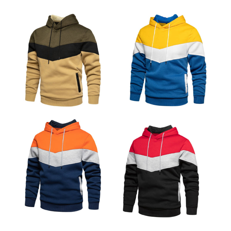 Lente-sweatshirt met kleurvlakken voor heren en dames