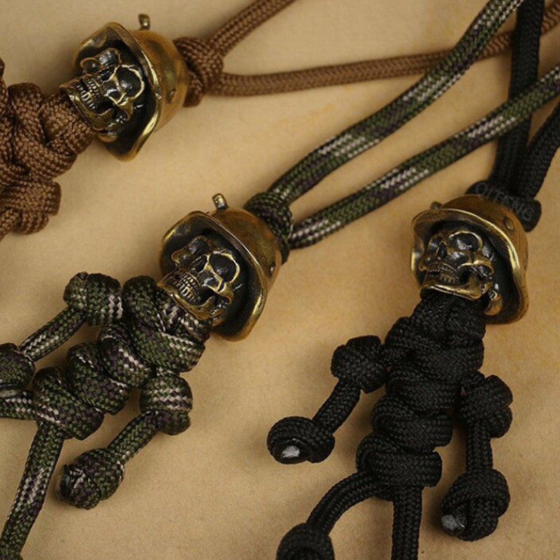 Skelet Soldaat Paracord Sleutelhanger