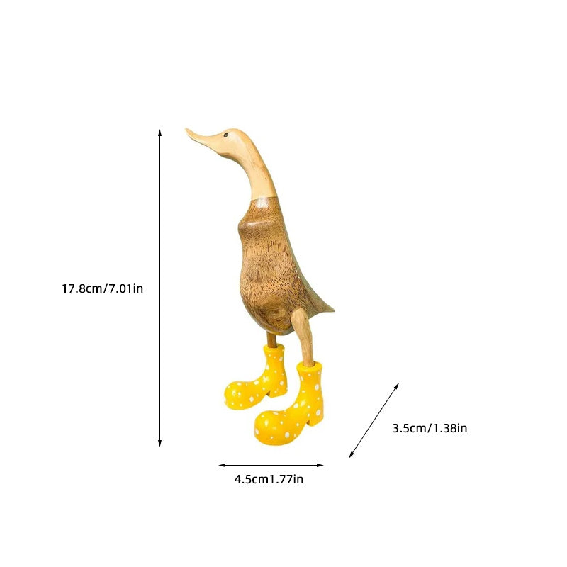 Handgesneden eendornament