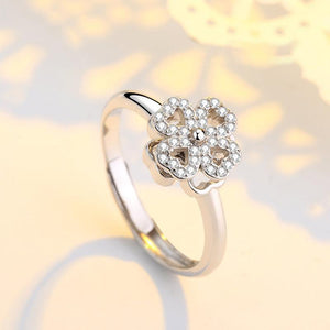 Vierbladige klaver Roterende Ring