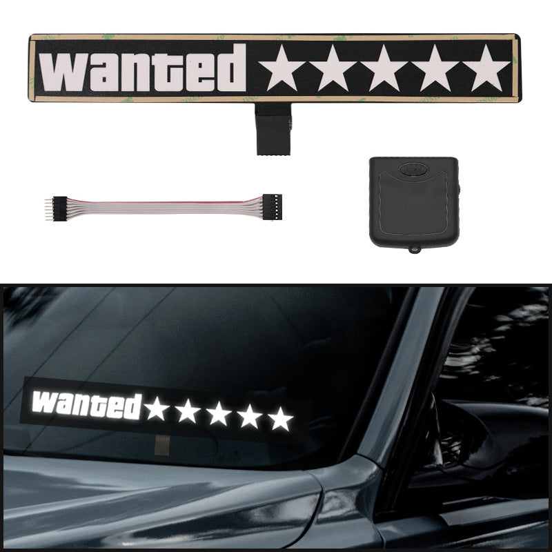 Lichtgevende bumpersticker