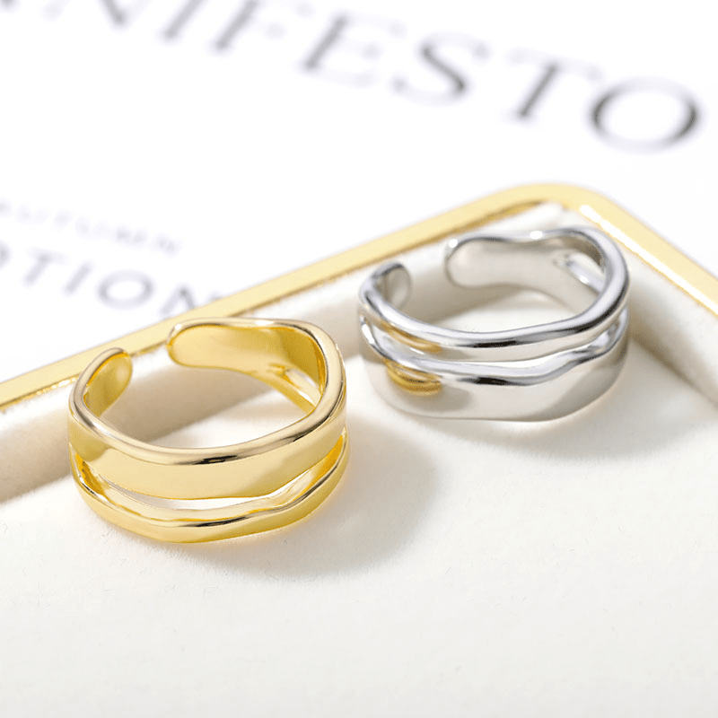 Dubbele rij geometrische verstelbare ring