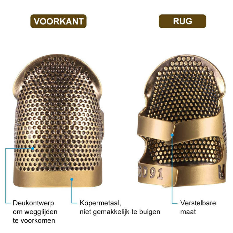 Naai-vingerbeschermer voor vingerhoed