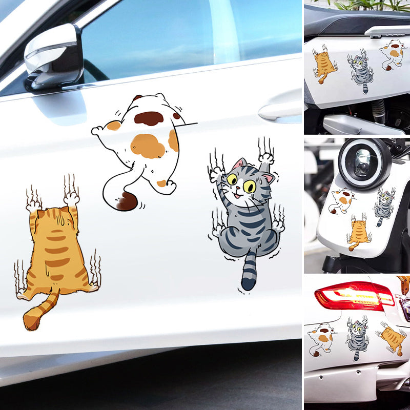 Leuke Kat Cartoon Auto Stickers