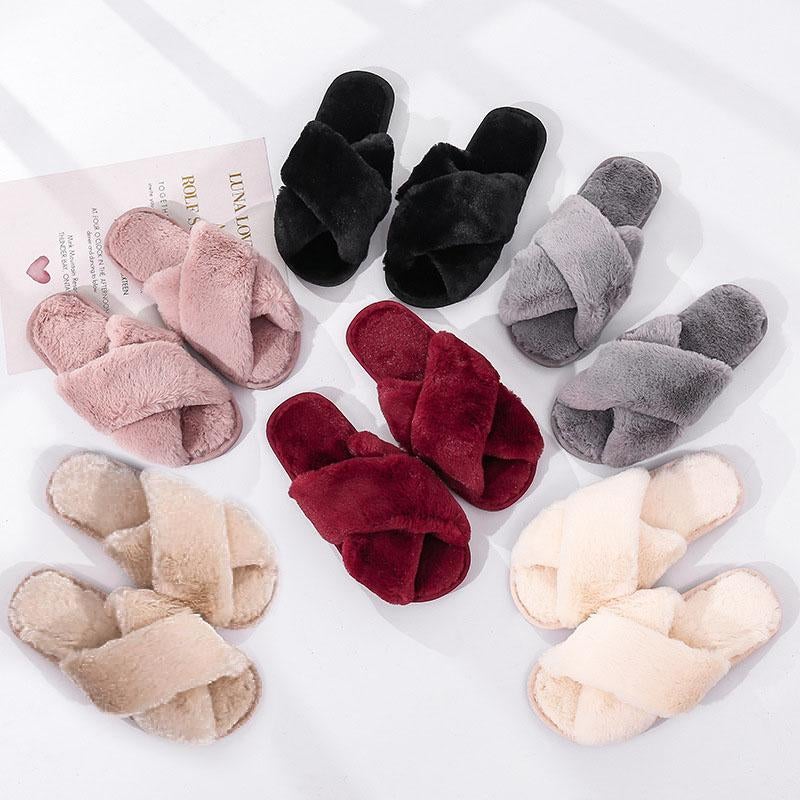 Pluche pantoffels voor binnen