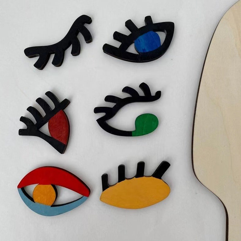 Houten Montessori Puzzels-Beste cadeau voor uw kind