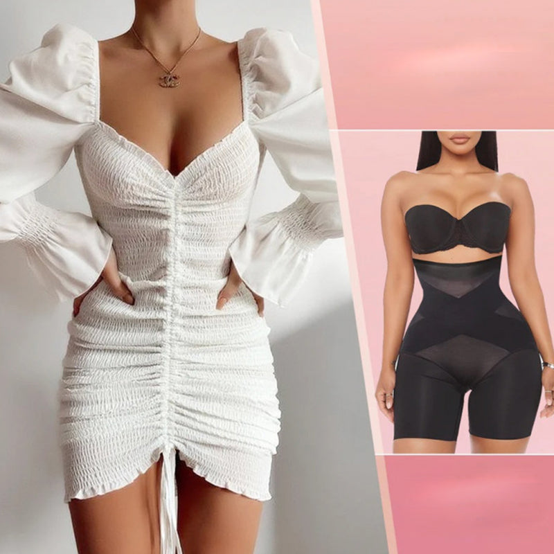 Nieuwe Cross Compressie Abs & Bil vormer met hoge taille