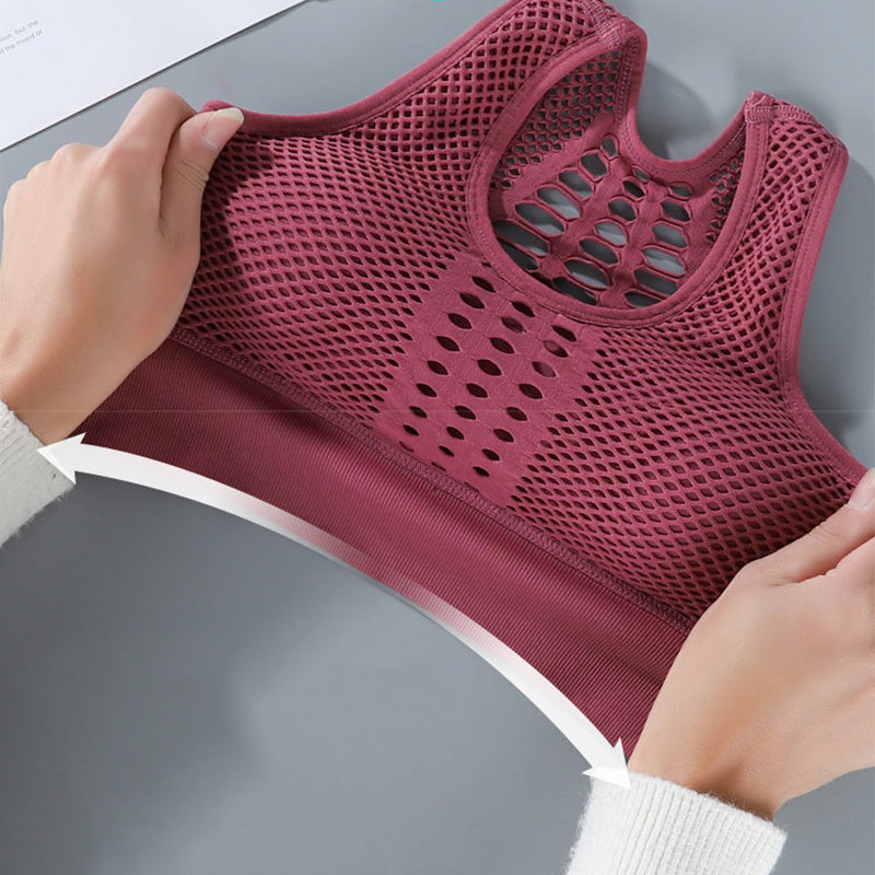 Sportbeha van ademend mesh