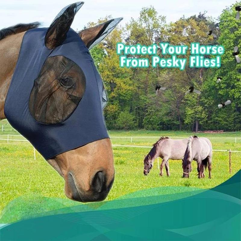 Anti-vliegen mesh paardenmasker