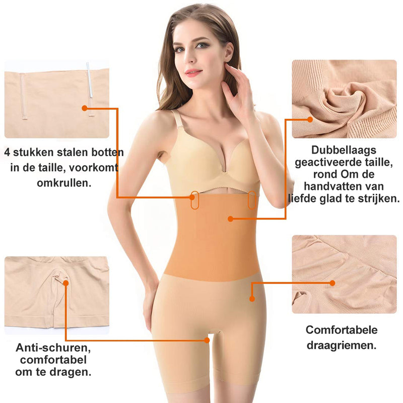 Shaper-short met hoge taille voor de hele dag