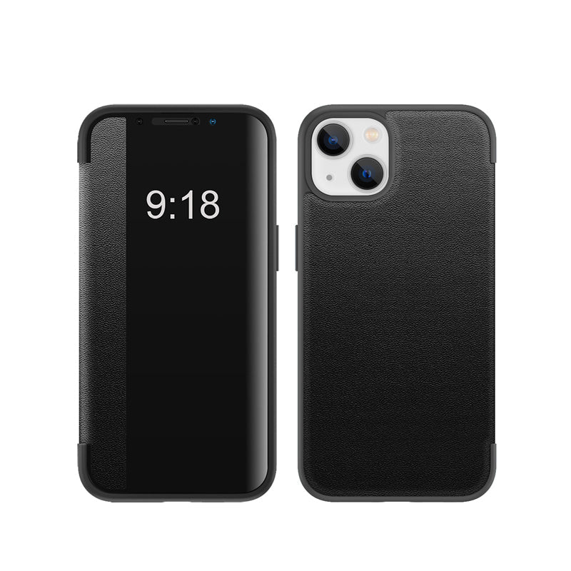 Business Series View Window Flip Folio lederen hoes