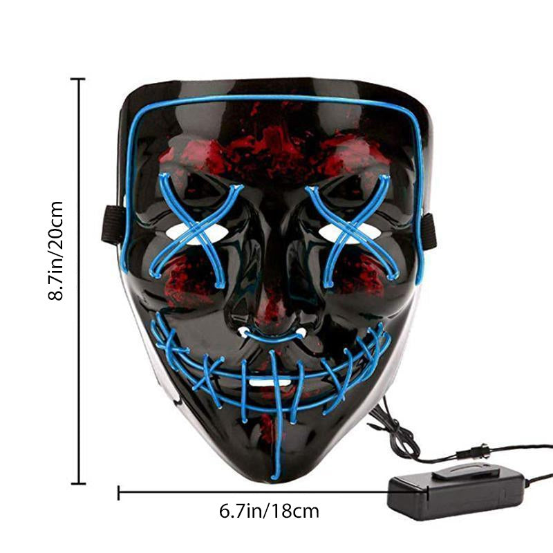 Halloween - LED lichtgevend masker