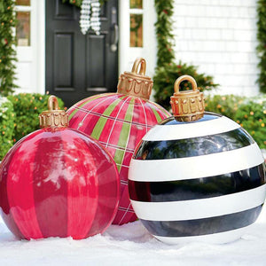 Outdoor kerst opblaasbare versierde bal