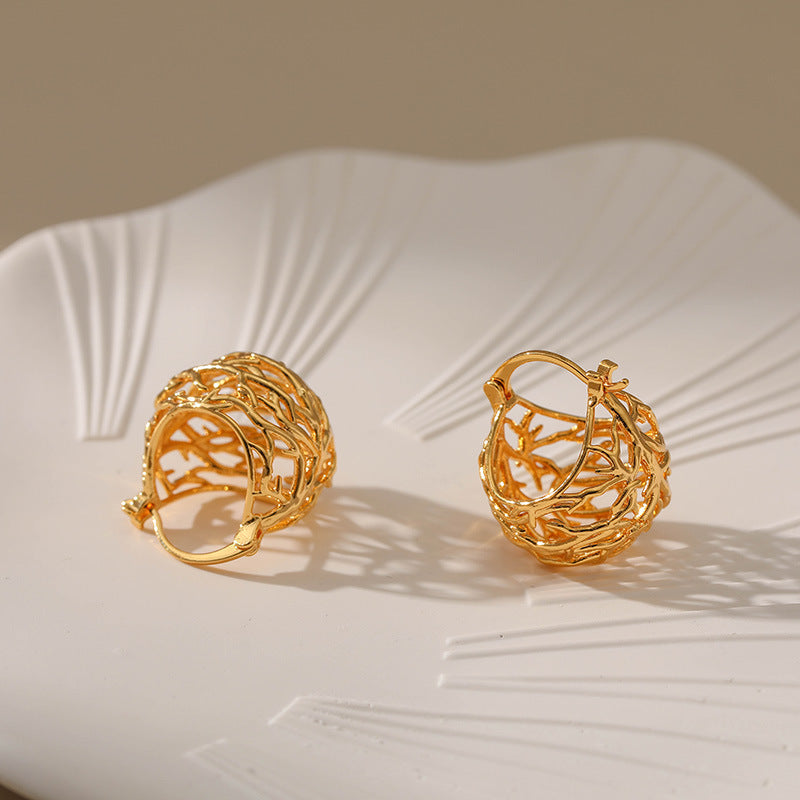 Mode uitgesneden oorbellen