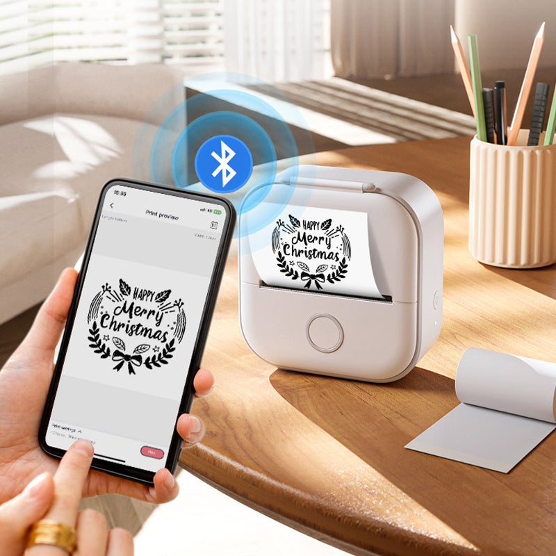 Mini draagbare Bluetooth-printer