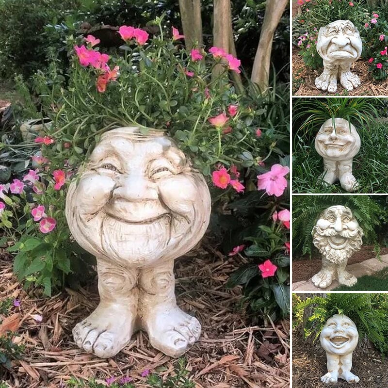 Grappige uitdrukking bloempot