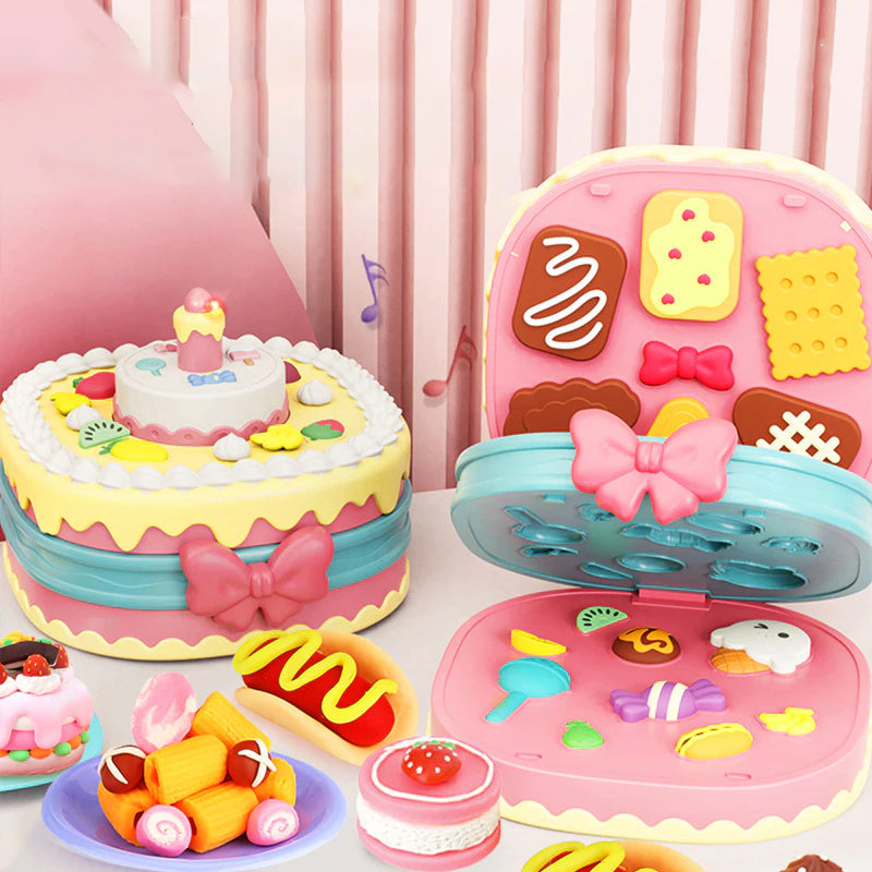 Gekleurde Klei Taart Set