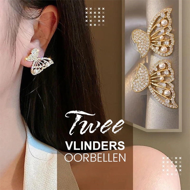 Vlinder oorbellen