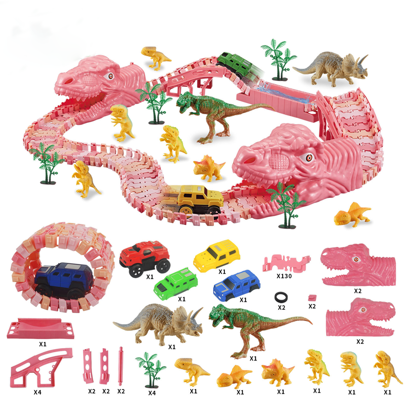 De supercoole dinosaurus racebaan