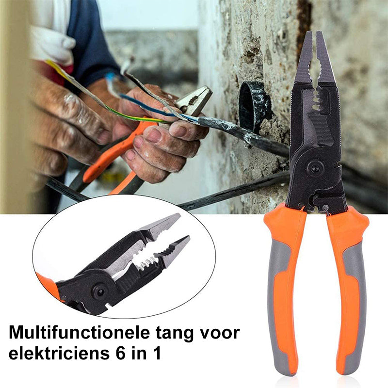 6 in 1 multifunctionele elektricientang