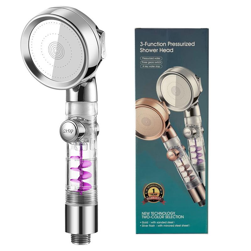 3-Modus Regelbare Hoge Druk Waterbesparende Douchekop