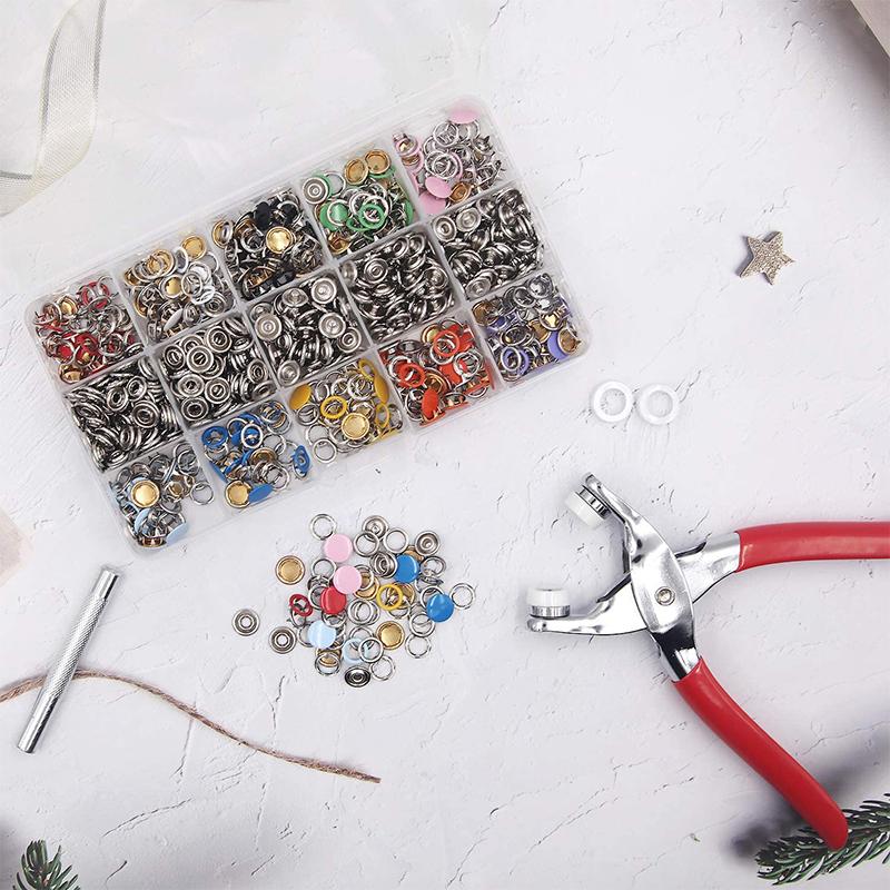 Metalen drukknopen met bevestigingstang persset