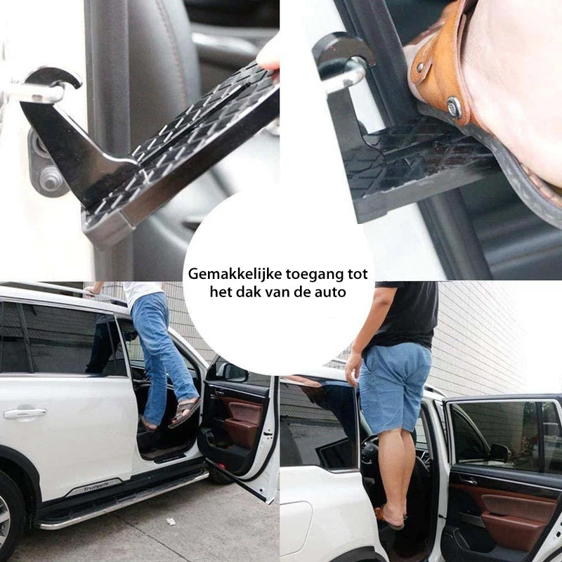 U-vormige deurklink met veiligheidshamer